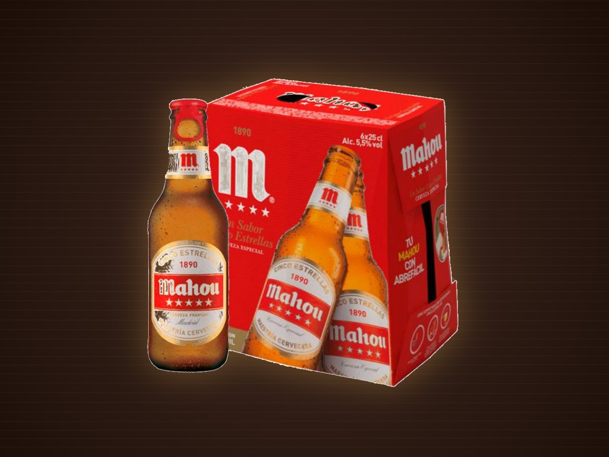 Cerveza Mahou Cinco Estrellas